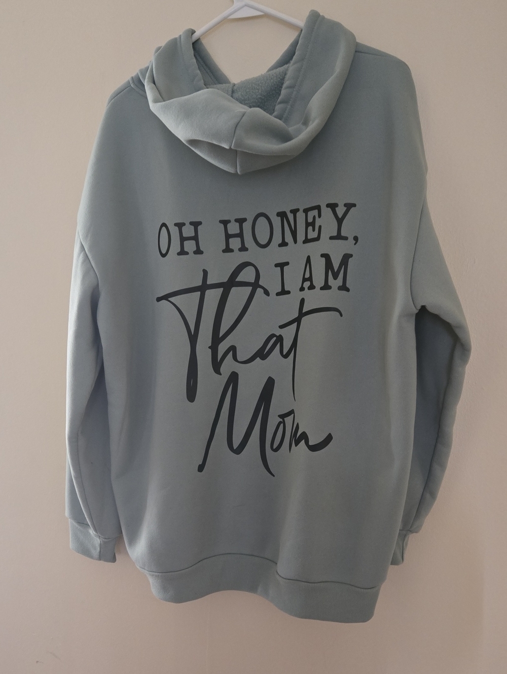 Oh Honey Graphic Hoodie in Light Sage